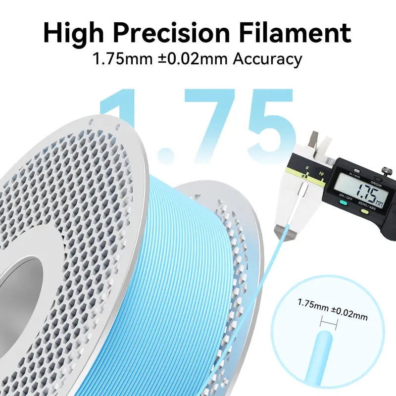 Vertexfil PLA Filament 1kg – 1.75mm, ±0.02mm Dimensional Accuracy