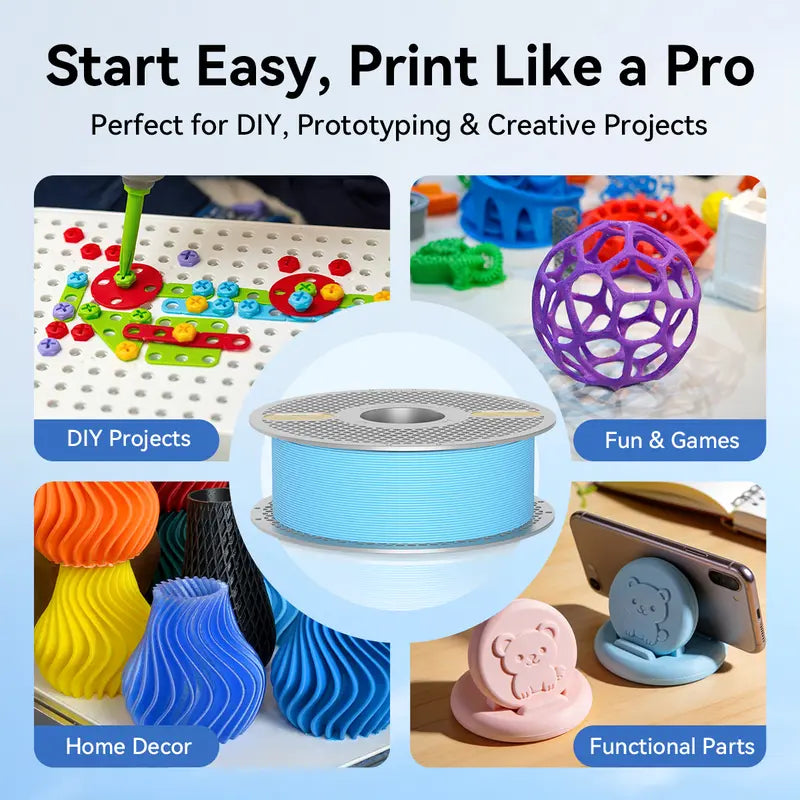 Vertexfil PLA Filament 1kg – 1.75mm, ±0.02mm Dimensional Accuracy