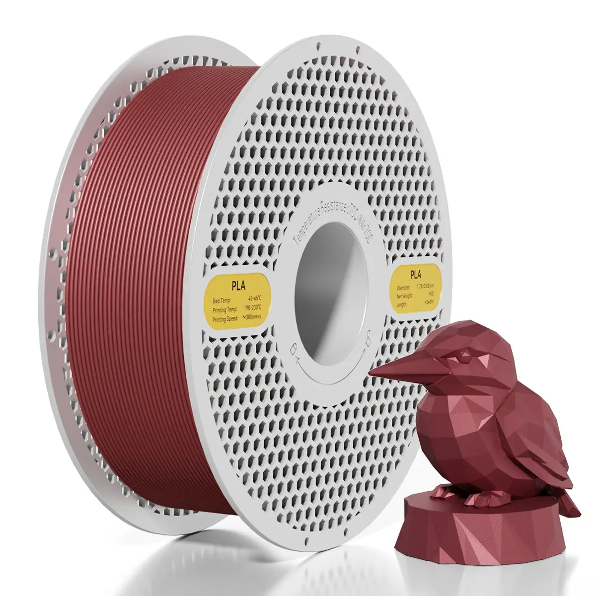 Vertexfil PLA Filament 1kg – 1.75mm, ±0.02mm Dimensional Accuracy