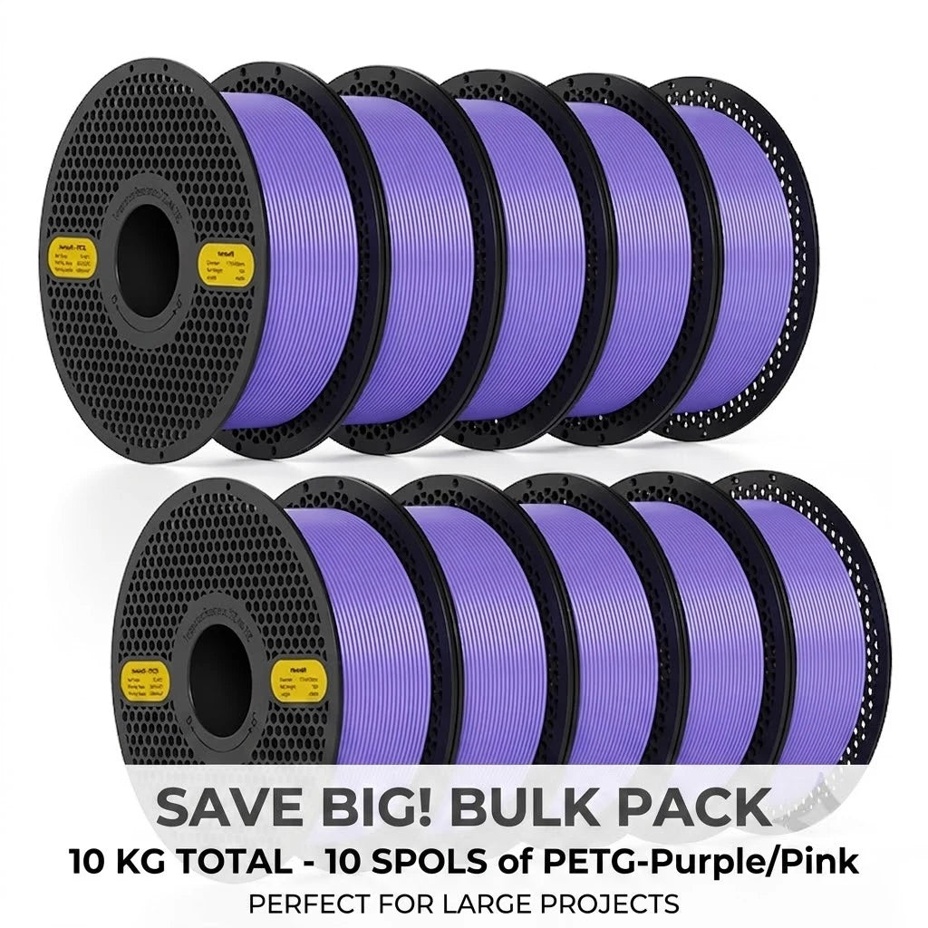 [$10 OFF AT CHECKOUT] PETG Filament 1.75mm – 10kg Carton (10 × 1kg Spools)