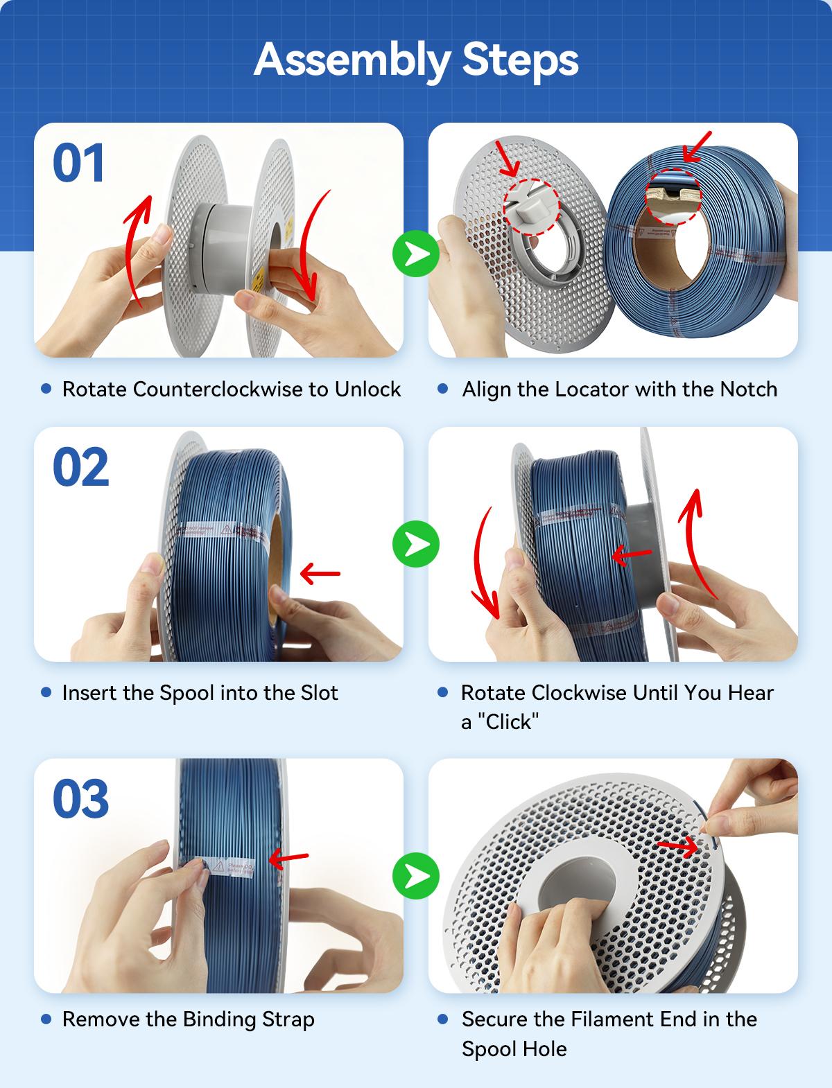 [10kg Wholesale Box - 10 Spools] Vertexfil PLA Filament 1.75mm 10kg Bulk (10 x 1kg Spools) - High Speed 3D Printer Filament